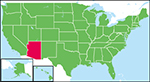 アリゾナ州の位置