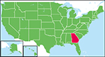 ジョージア州の位置