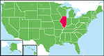 イリノイ州の位置