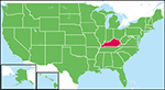 ケンタッキー州の位置