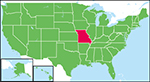 ミズーリ州の位置