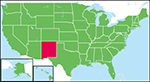 ニューメキシコ州の位置