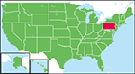 ペンシルベニア州の位置