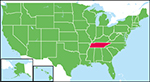テネシー州の位置