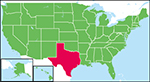 テキサス州の位置
