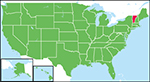 バーモント州の位置