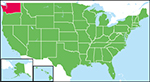 ワシントン州の位置