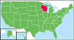 ウィスコンシン州の位置