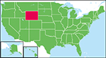 ワイオミング州の位置