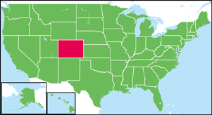 コロラド州の位置