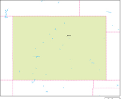 コロラド州地図州都あり(英語)