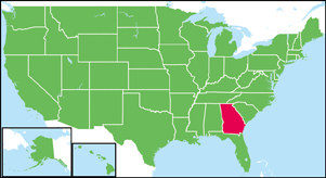 ジョージア州の位置