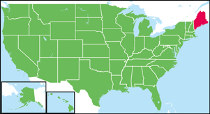 メイン州の位置