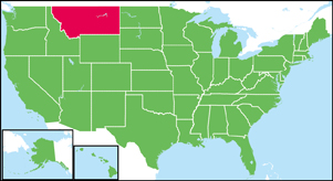 モンタナ州の位置