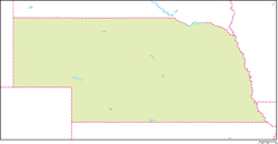 ネブラスカ州地図