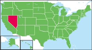 ネバダ州の位置