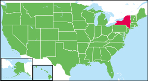 ニューヨーク州の位置