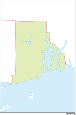 ロードアイランド州地図