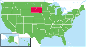 サウスダコタ州の位置