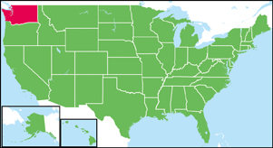ワシントン州の位置