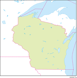 ウィスコンシン州地図