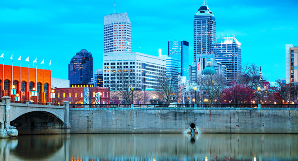 インディアナポリスの街並みの画像