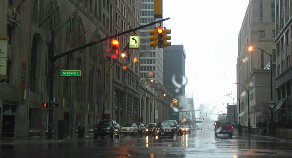 デトロイトの街並みの画像