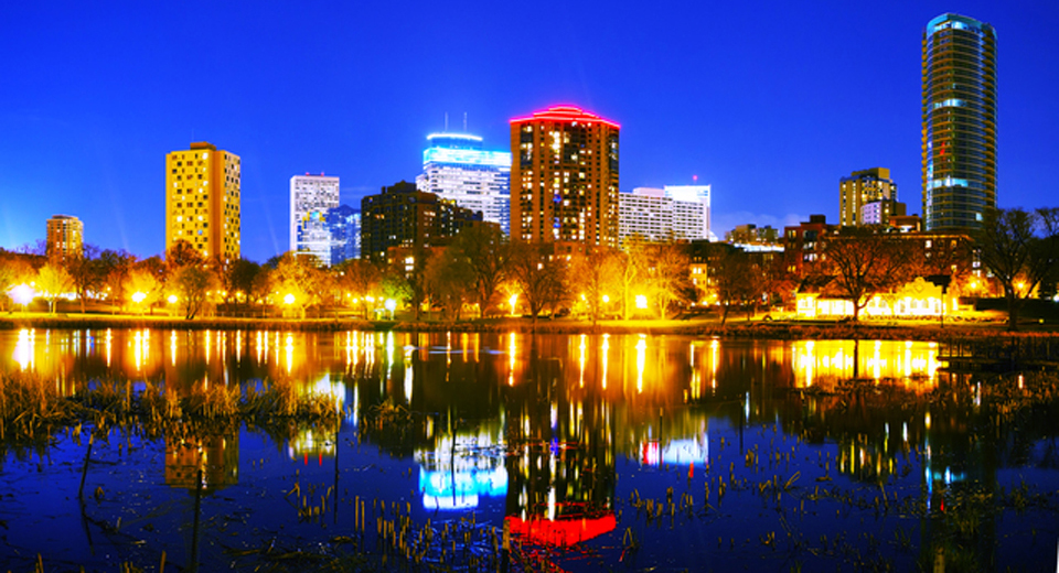 ミネアポリスの夜景の画像
