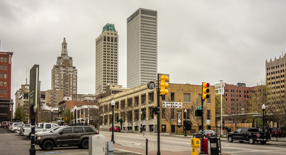 オクラホマシティの街並みの画像
