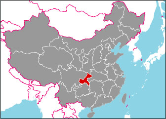 重慶市の位置
