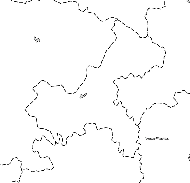 重慶市白地図のフリーデータの画像