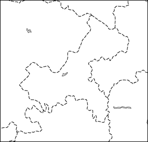 重慶市白地図の小さい画像