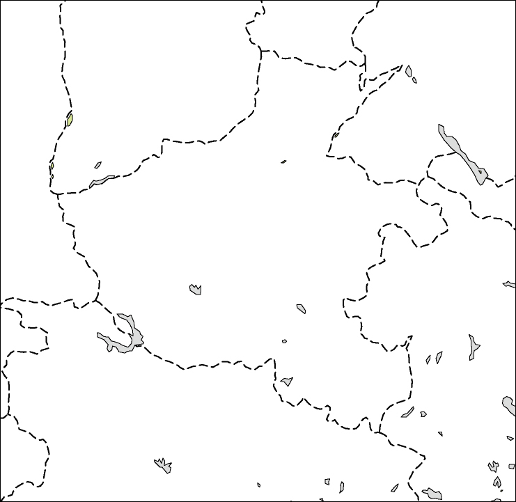 河南省白地図のフリーデータの画像