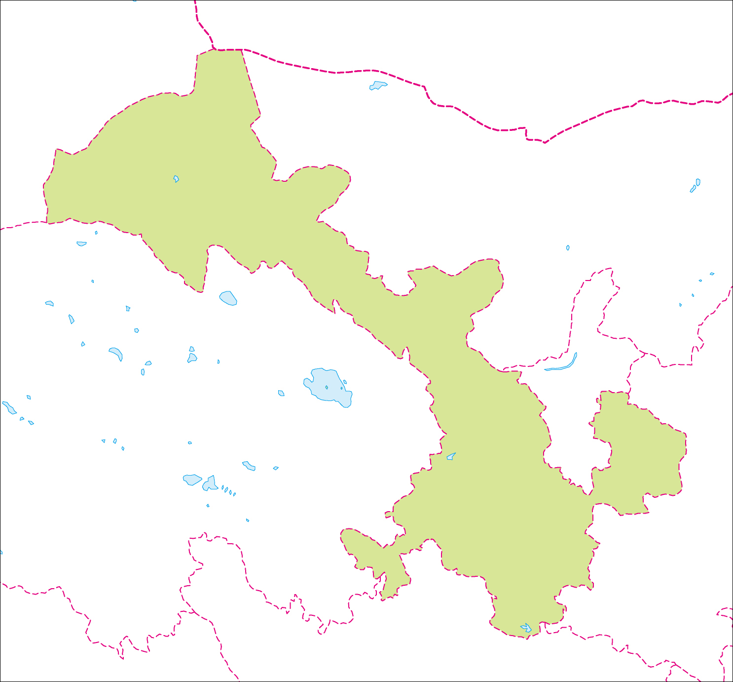 甘粛省地図のフリーデータの画像