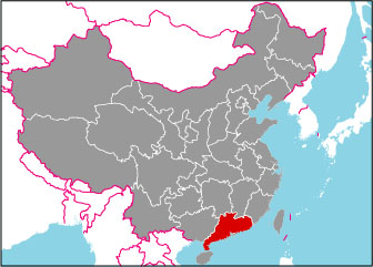 広東省の位置