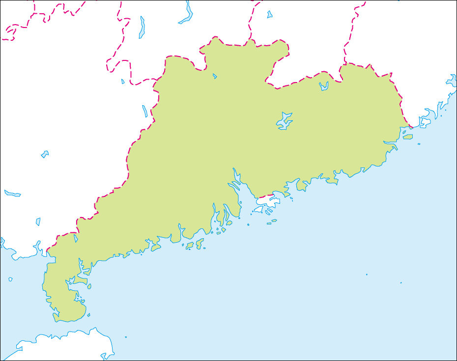 広東省地図のフリーデータの画像