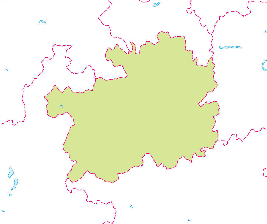貴州省地図のフリーデータの画像