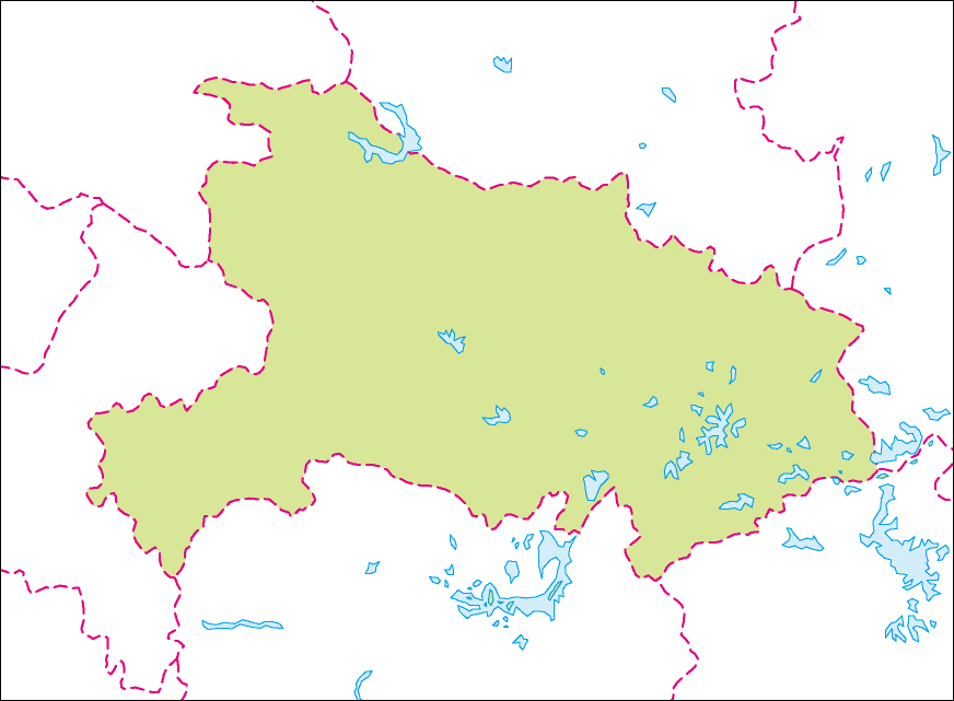 湖北省地図のフリーデータの画像