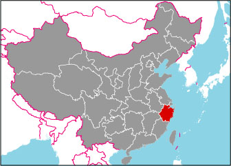 浙江省の位置