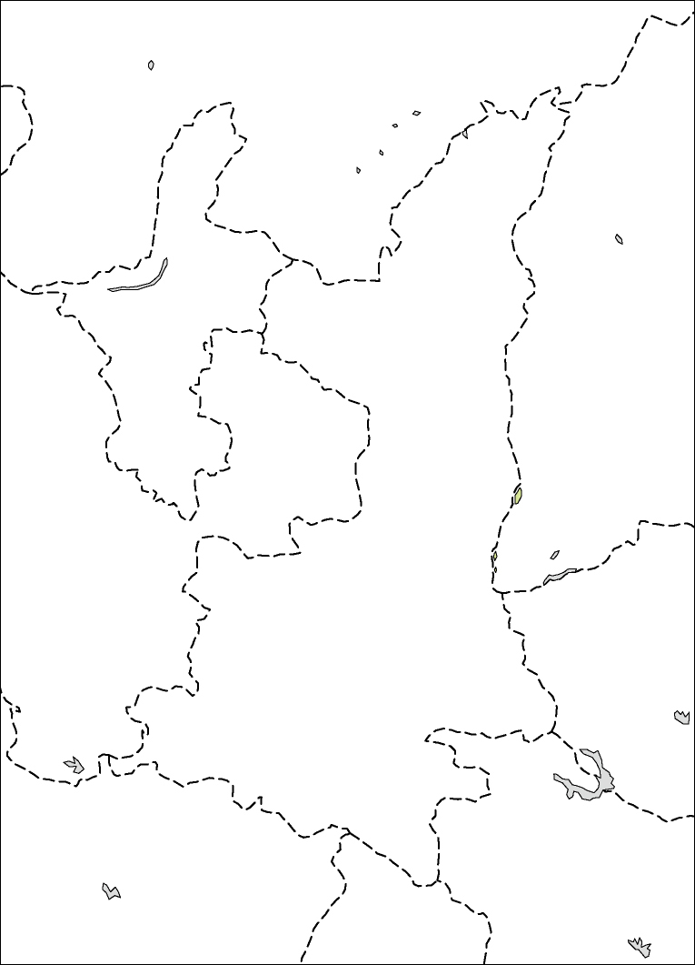陝西省白地図のフリーデータの画像