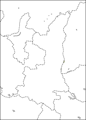 陝西省白地図の小さい画像