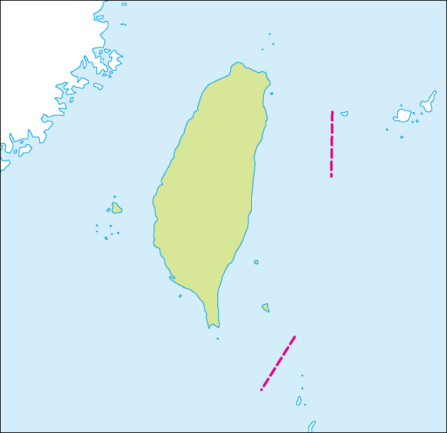 台湾地図のフリーデータの画像