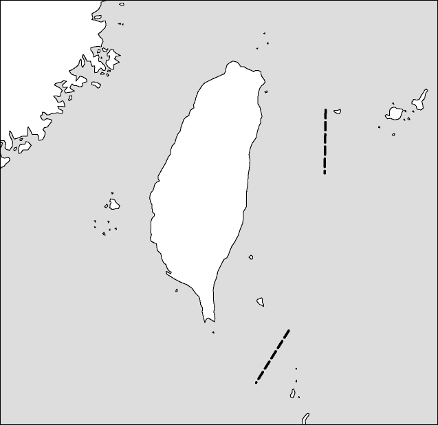 台湾白地図のフリーデータの画像