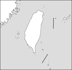 台湾白地図の小さい画像