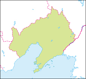 遼寧省地図の小さい画像