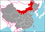 内モンゴル自治区の位置