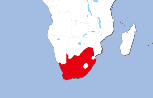 南アフリカの地図