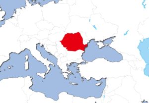 ルーマニアの地図