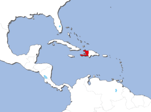 ハイチの地図