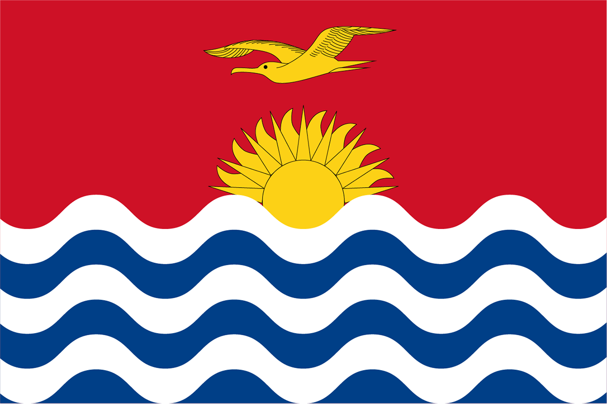 キリバスの国旗 世界の国旗 世界の国旗